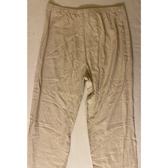 Sag Harbor Womens Size XL Linen‎ Rayon Wide Leg Pants Casual - Picture 7 of 7